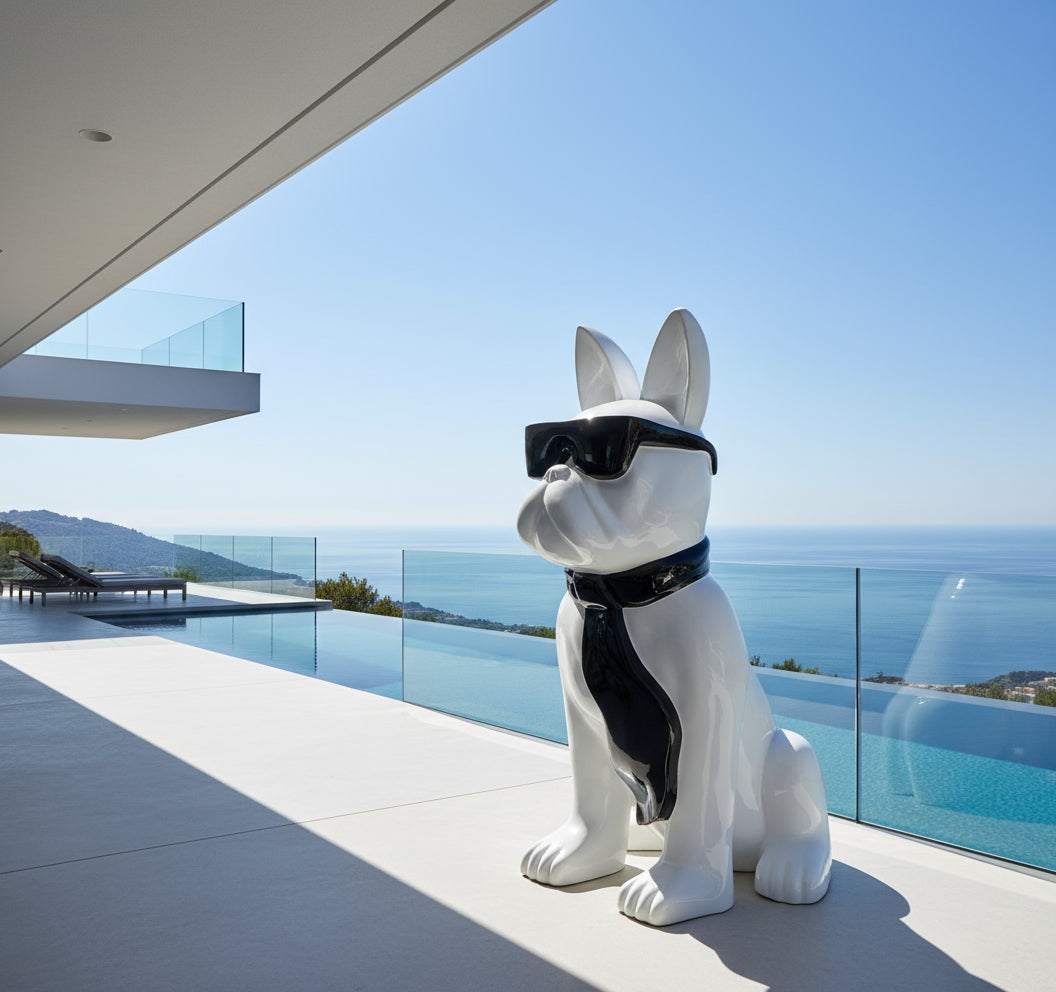 Bulldog with Glasses – H 196 cm