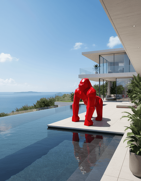 Gorilla Angular-White Matte-H 135 cm