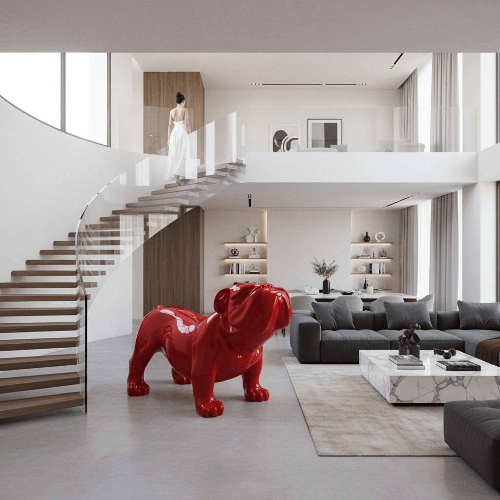 English Bulldog – H 140 cm x L 226 cm x W 95 cm