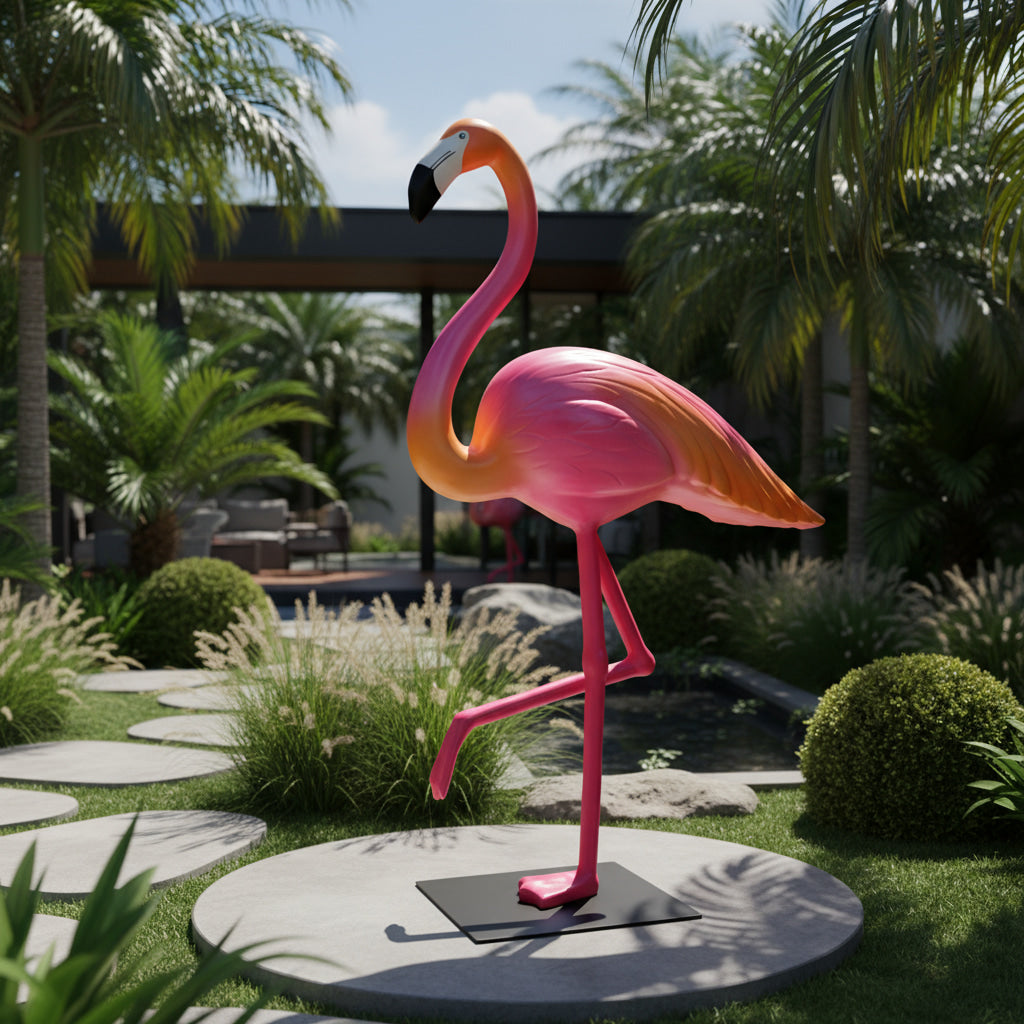 Flamingo – H 210 cm with Metal Base