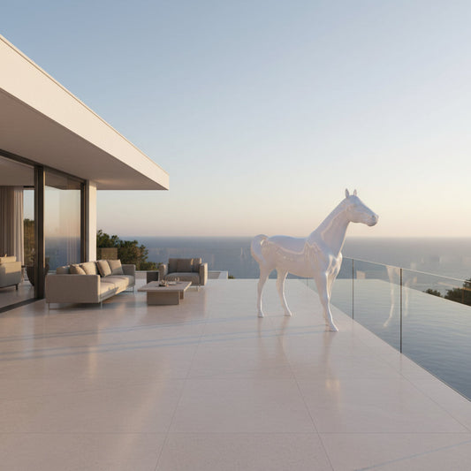 Sculpture cheval XXL pour intérieur design
