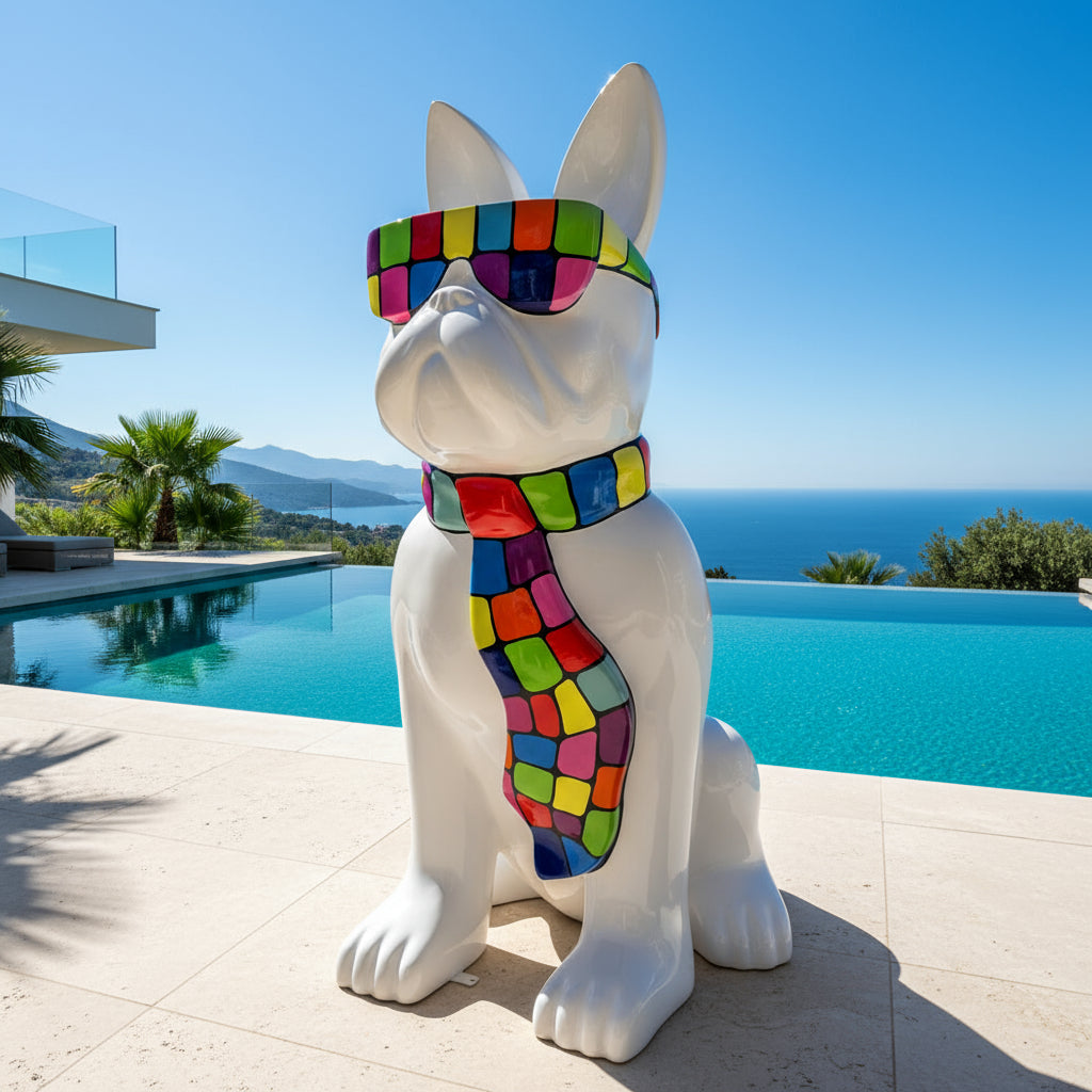 Bulldog with Glasses – H 196 cm