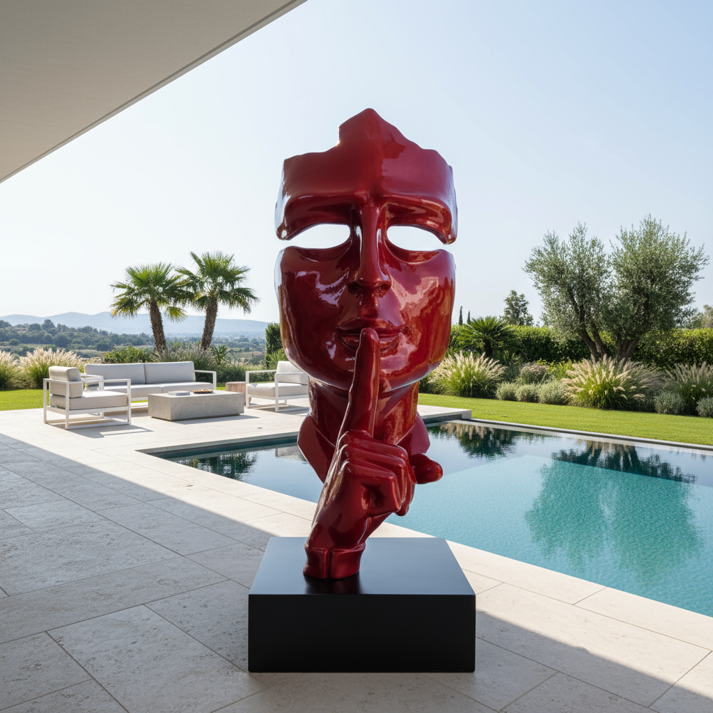 Mask–Blue Glossy-H 190 cm