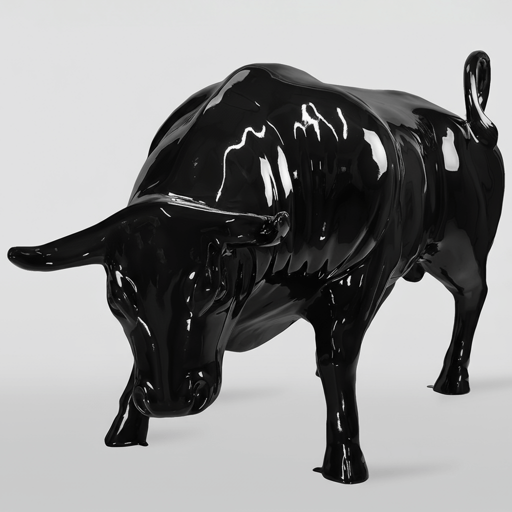 Bull–Black Glossy-H 140 cm x L 235 cm