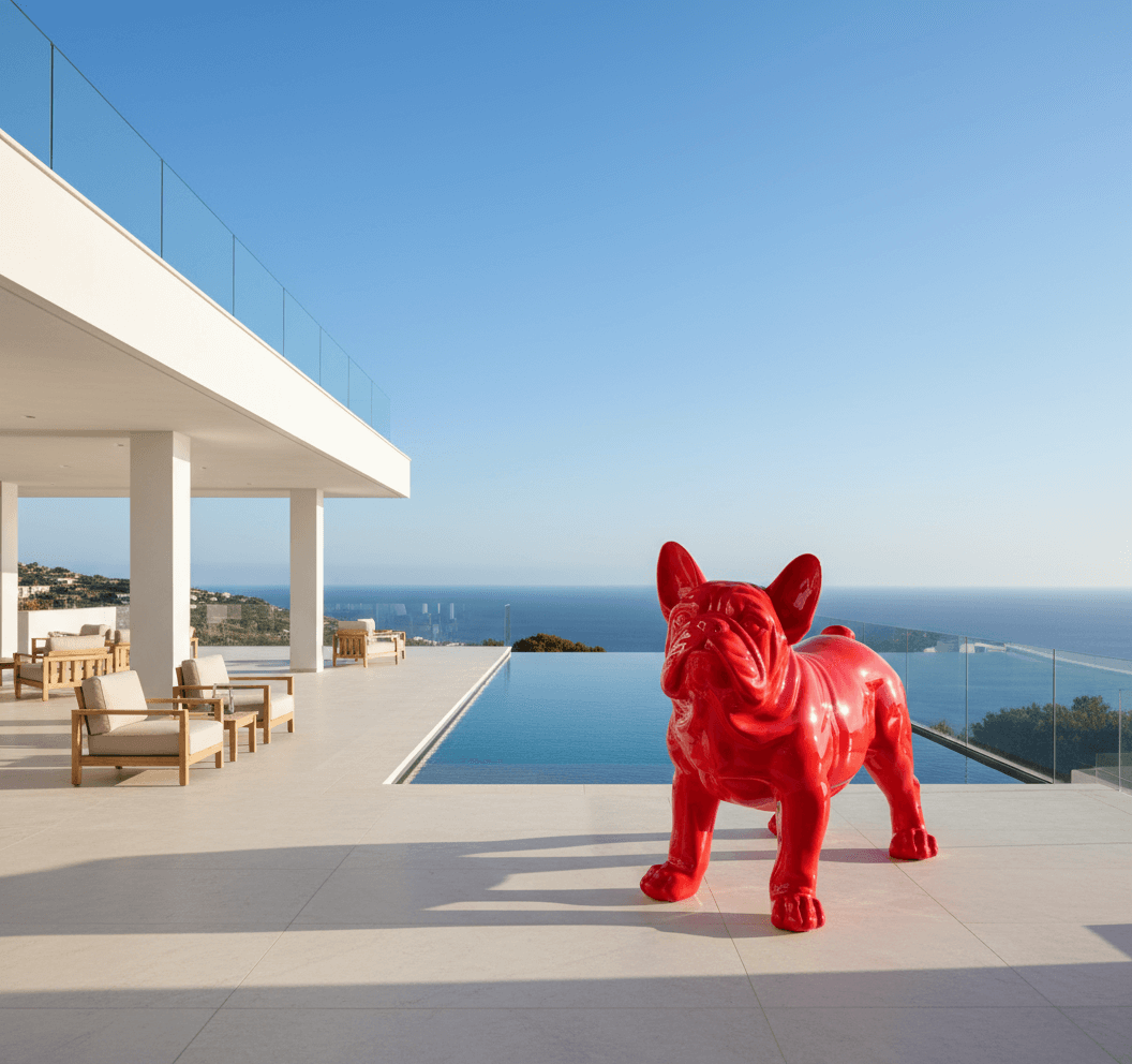 Bulldog – H 160 cm x L 200 cm x W 90 cm