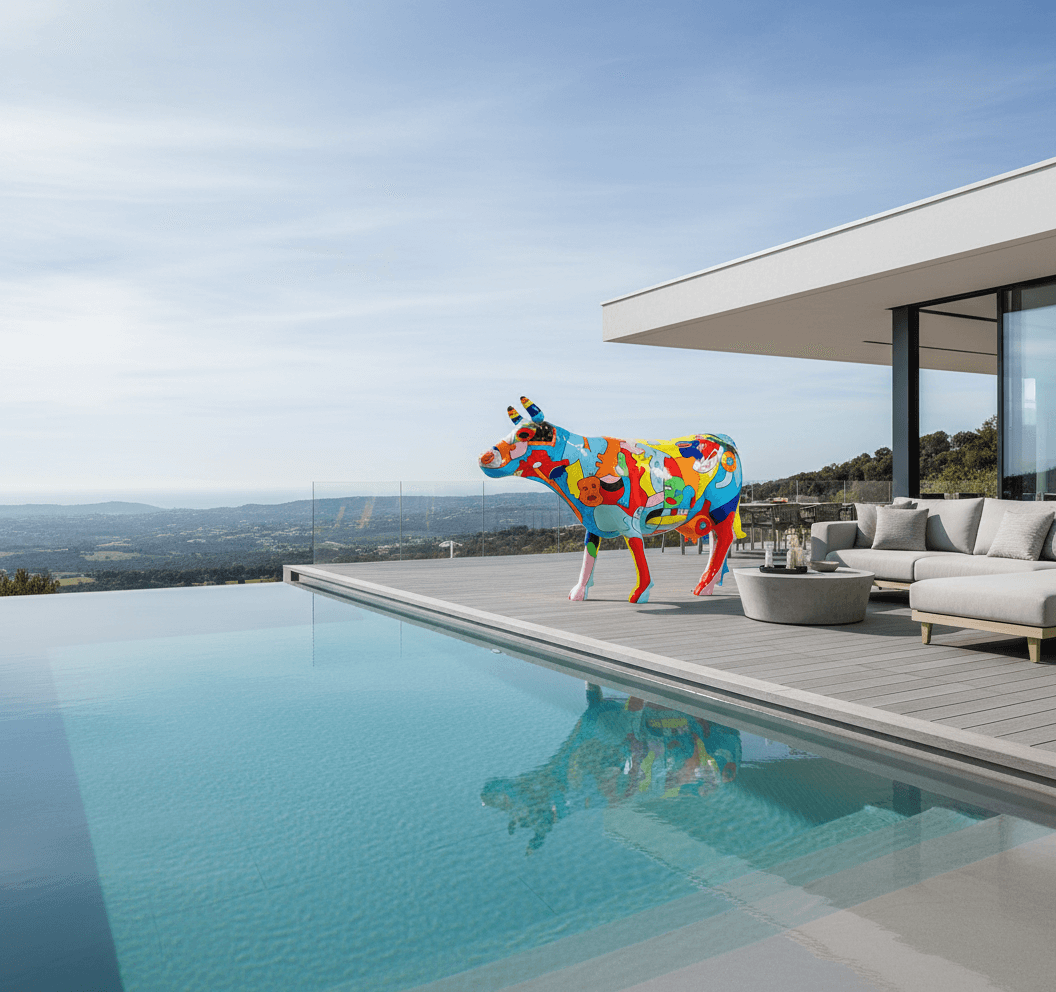 Cow – H 140 cm x L 220 cm x W 60 cm