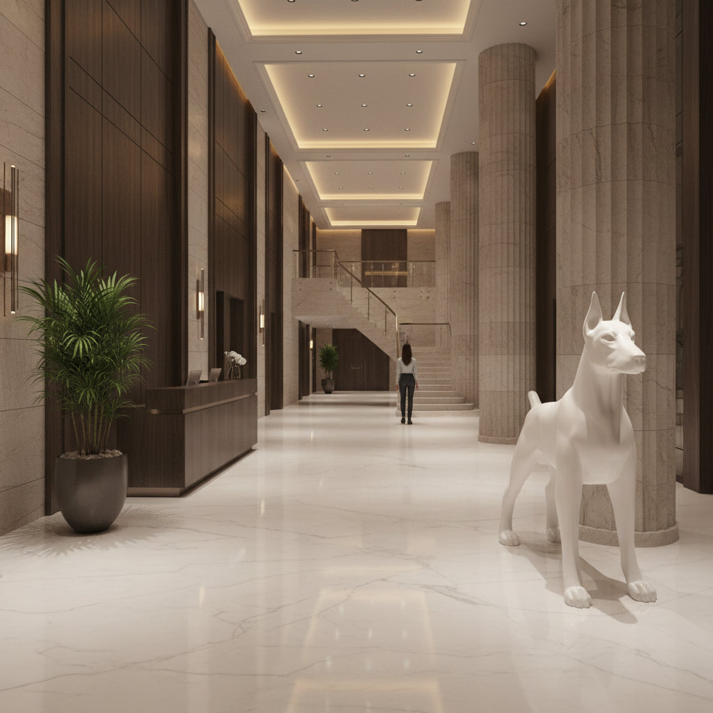 Dog Doberman – H 180 x L 202 cm