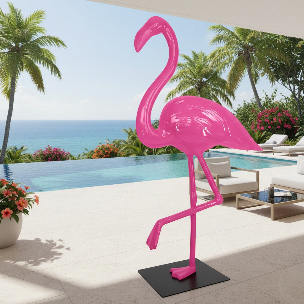 Flamingo  – H 210 cm with Metal Base