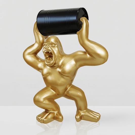 Gorilla with Barrel – H 240 cm