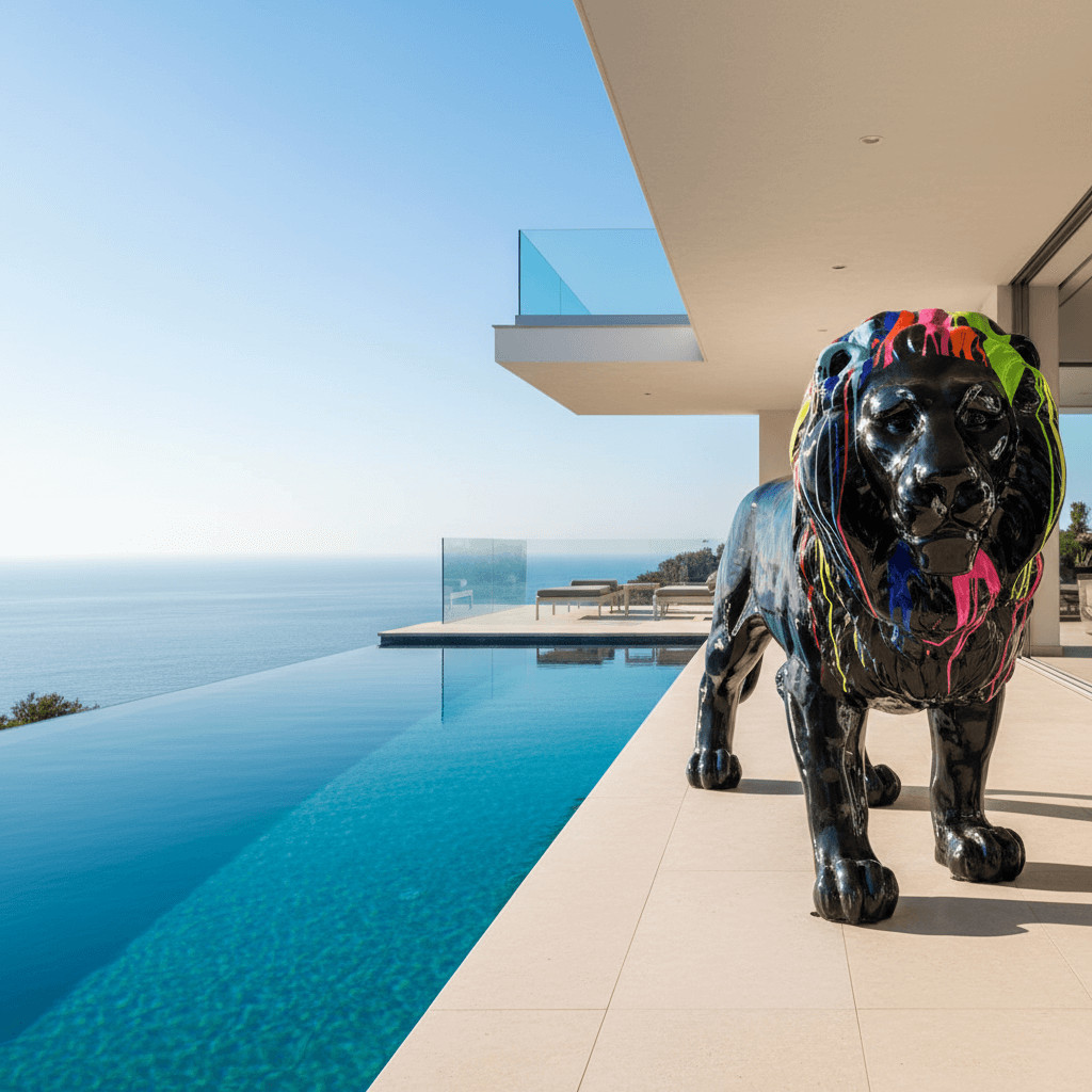 Lion – H 125 x L 185 cm