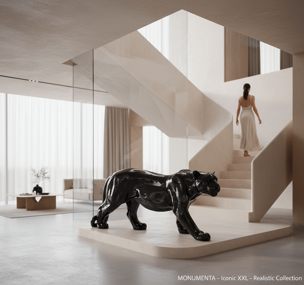 Panther-Black Glossy-H 72 cm x L 160 cm